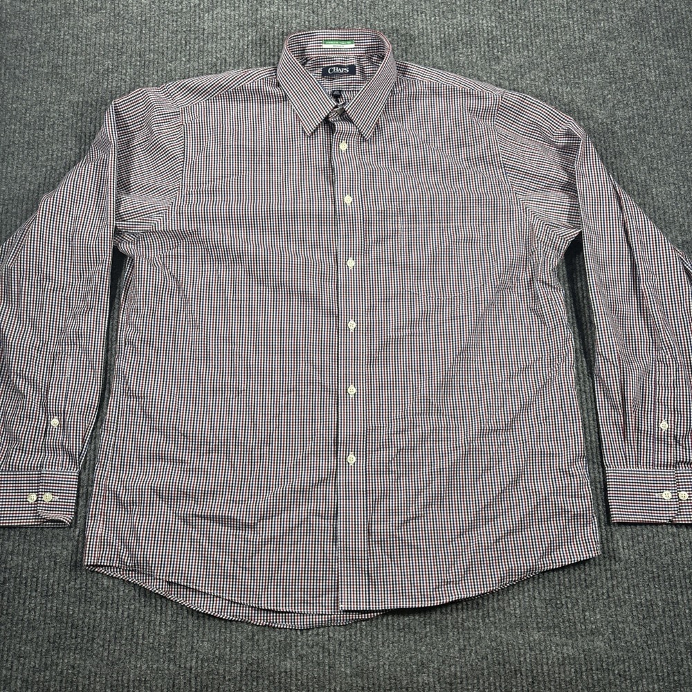 Chaps Stain Release/Wrinkle Free Regular‎ Fit Dress Shirt Men's 17.5 36/37